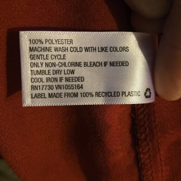 VTG Merona Slip Dress M Dark Academia Witchy Blood Red Silky Goblin Cottage - Picture 6 of 11